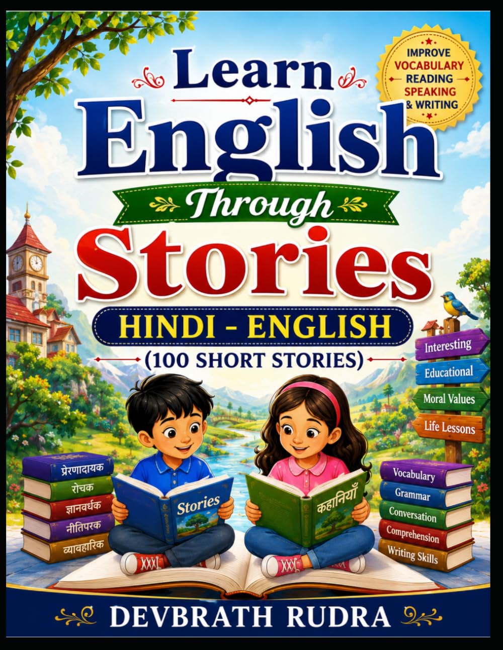 Learn English Through Stories | Hindi to English | 100 Short Stories | Best For Beginners