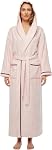 Arus Women's Hooded Classic Full Length Bathrobe Turkish Cotton Ankle Long Robe