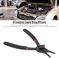 Vista 5 de Aramox Herramientas de reparación de automóviles, alicates de anillo a presión, alicates de anillo de presión de 8 pulgadas, herramienta