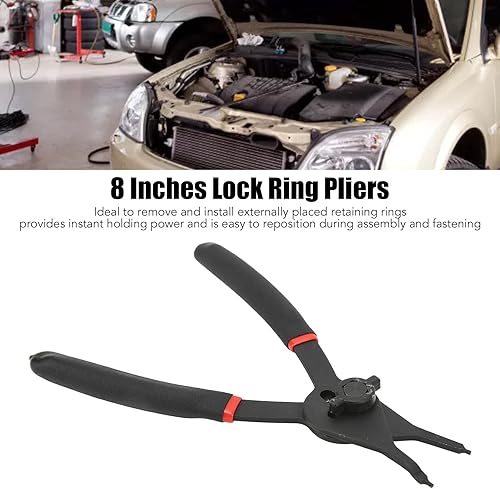 Miniatura 5 de Aramox Herramientas de reparación de automóviles, alicates de anillo a presión, alicates de anillo de presión de 8 pulgadas, herramienta de