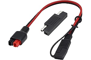 1 Ft/30cm 12AWG SAE to Anderson Adapter Cable Solar to SAE Extension...