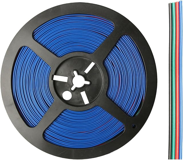 WOWLED 10M 4-Pin Extension Connector Cable Cord Wire for 3528 5050 RGB LED Strip Light