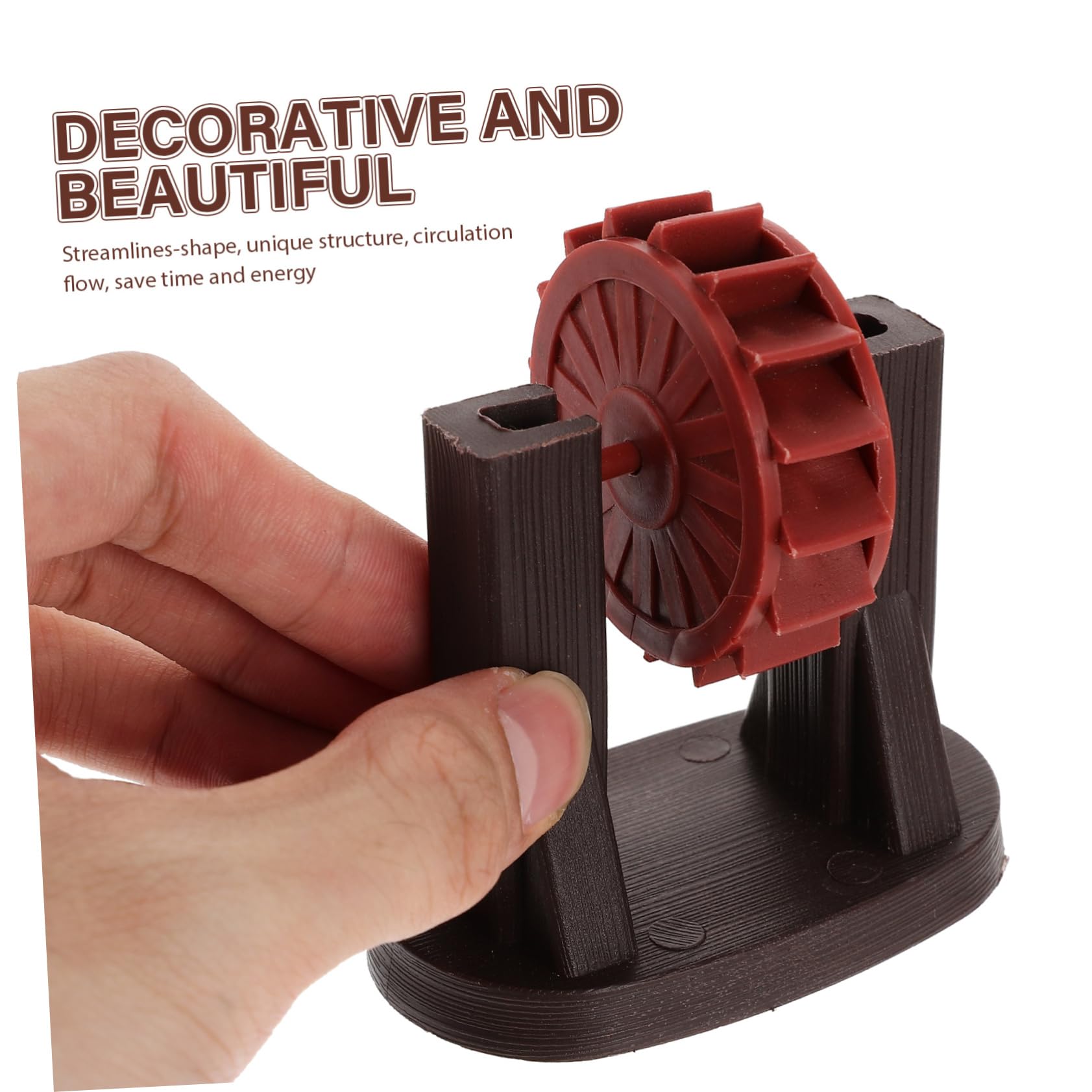 HEMOTON 4 Ensembles Décoration de bonsaï à Roue d'eau Poisson décor de Roue de Paysage décor de Roue de Cascade pour décorations d'aquarium décor de Micro-Roues Plastique