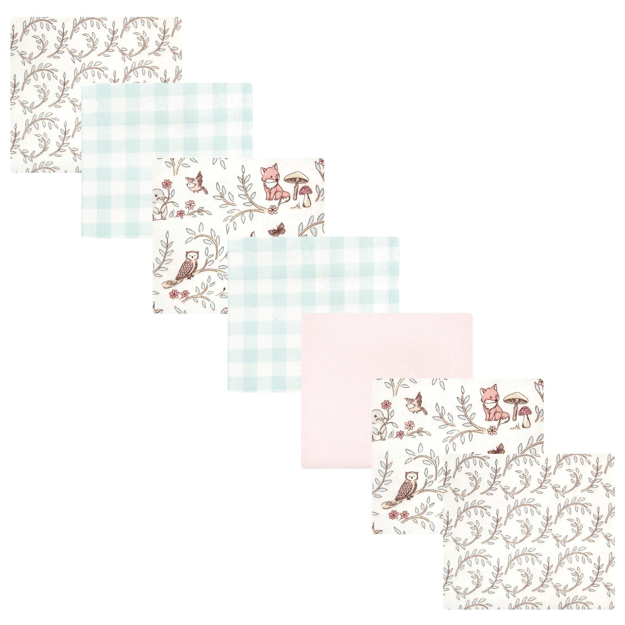 Luvable Friends Little Treasure Flannel Receiving Blankets 7pk