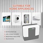 GIDEON Refrigerator Surge Protector, 2-Outlet Multi-Function Plug with Protection, Heavy Duty Appliance Voltage & Surge Protector for Refrigerator, Air Conditioner, Washing Machine, 15A 525J 1800W