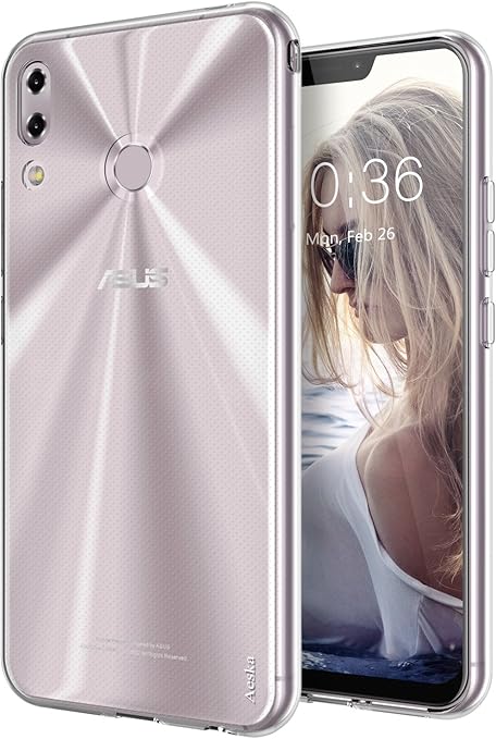 Capa para ZenFone 5, Aeska Ultra [fina] Capa protetora de silicone flexível  de borracha de gel TPU para Asus ZenFone 5 ZE620KL, Clear | Amazon.com.br