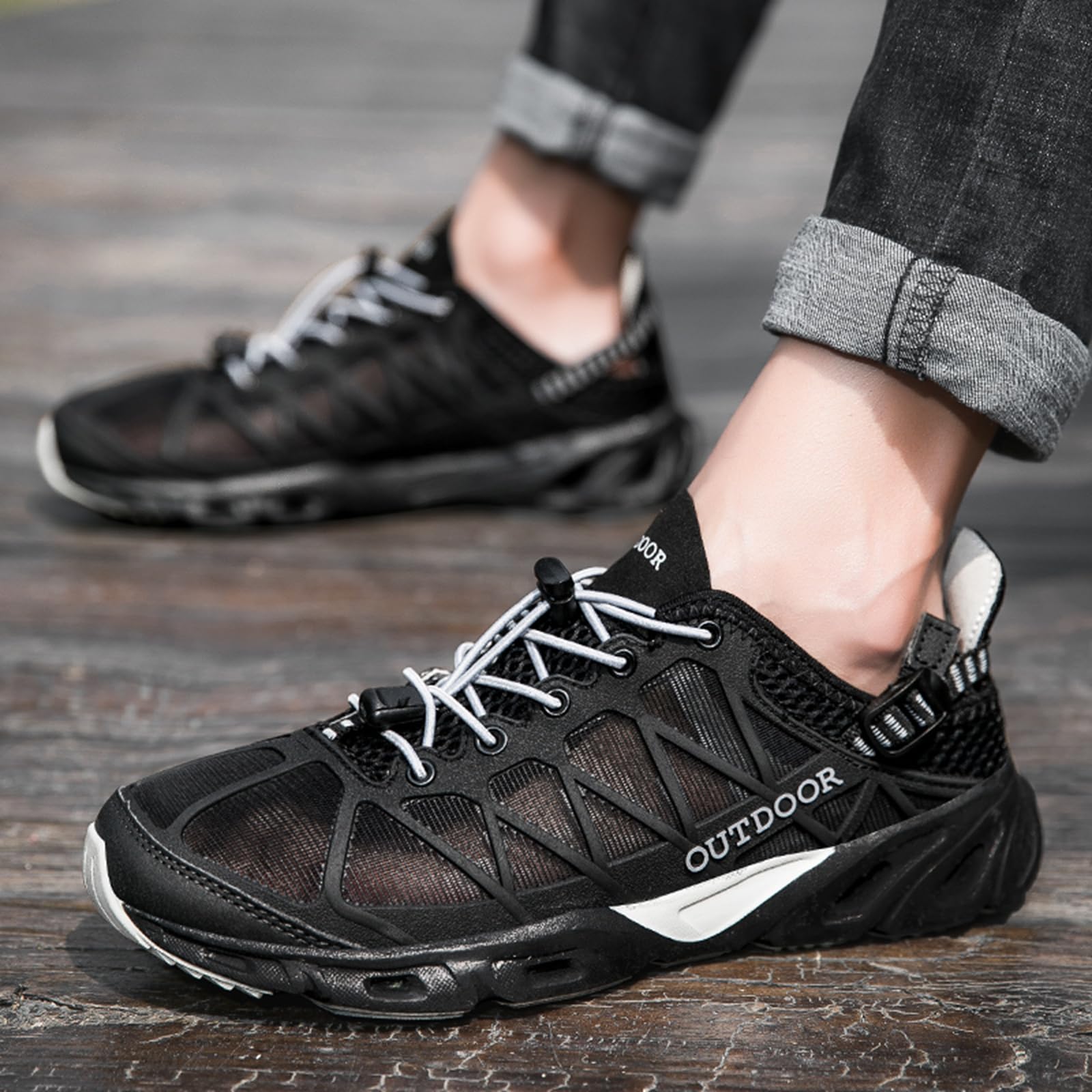 Paar-Set Outdoor Wasserschuhe - Drain Mesh Schuhe