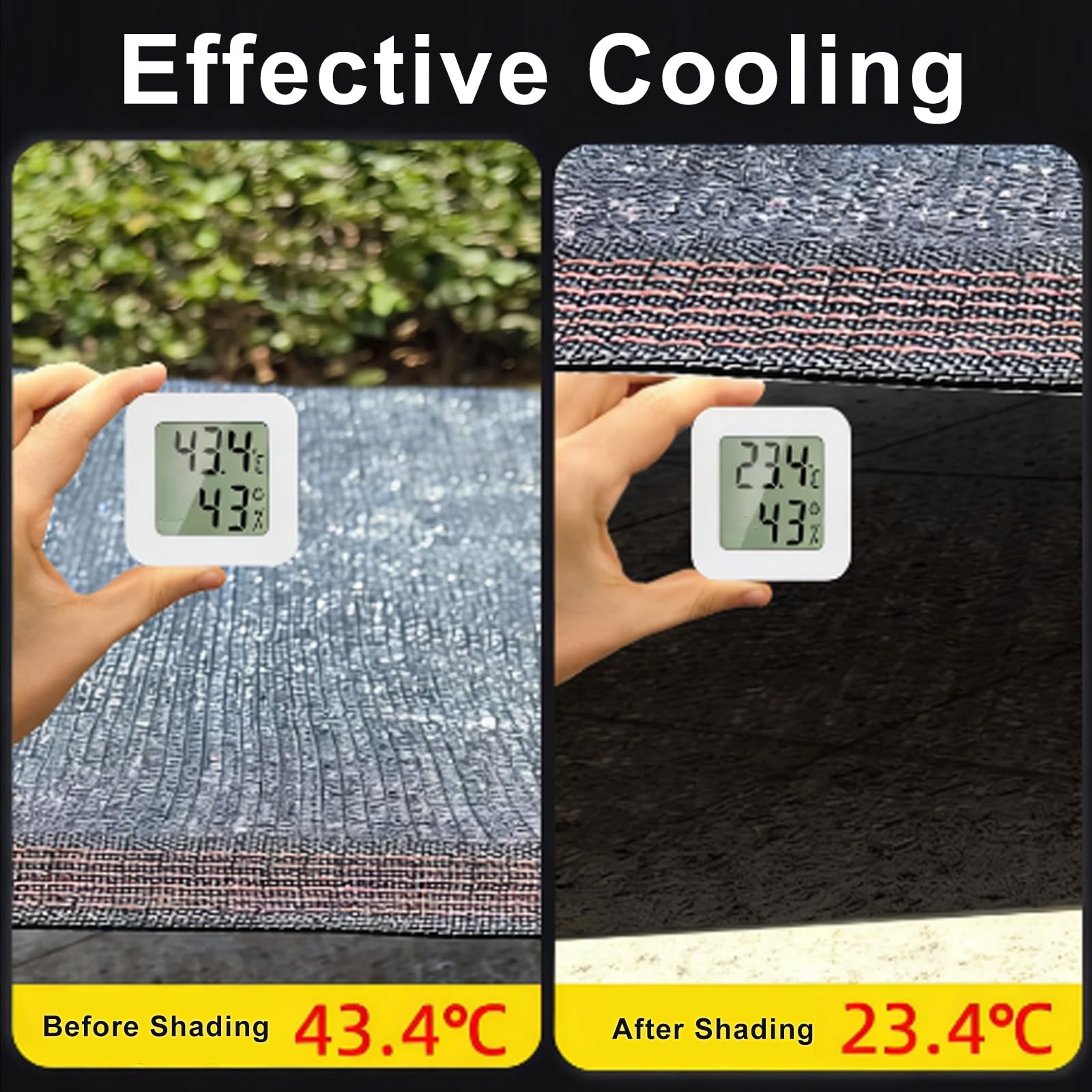Malla Sombreadora con Ojales,Solar Sombra Paño del 97%,Malla de Protección Solar Transpirable,Shading Net de Privacidad,para Jardines Flores y Plantas,Color Negro (5x10m)