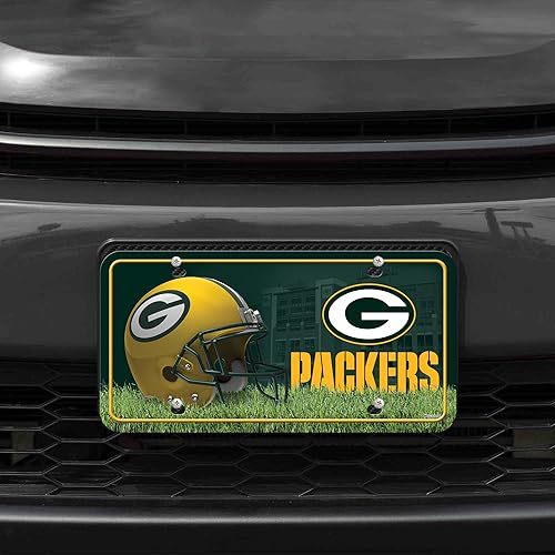 Vista 142 de Rico Industries Placa de matrícula de metal unisex para adultos de la NFL