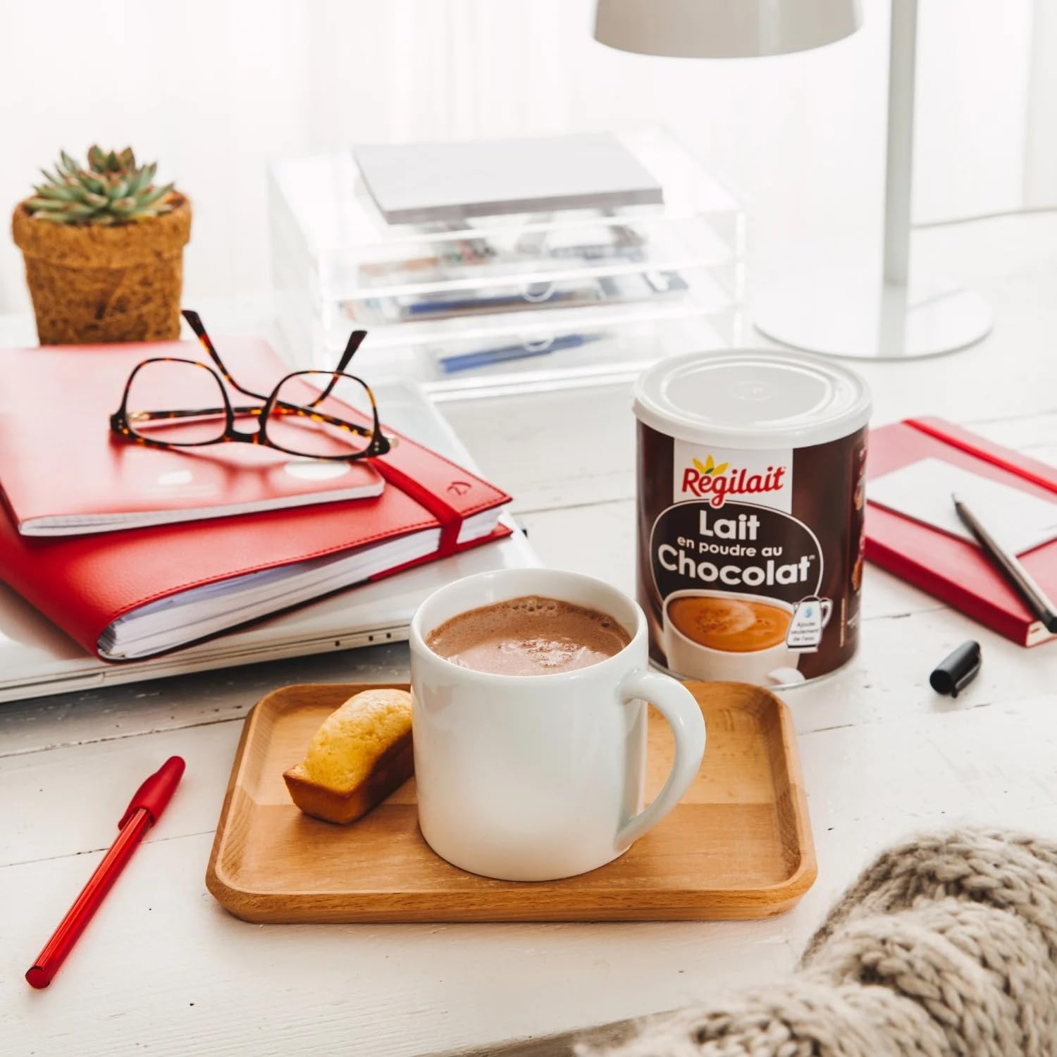 Lait en Poudre Chocolat - Ajouter Seulement de l'Eau · Contient Déjà le Lait · Un Chocolat Chaud Prêt en Quelques Secondes à Tout Moment - La boite de 440 g - Le Lot De 3