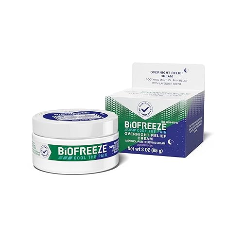 Miniatura 20 de Biofreeze Crema de mentol para aliviar el dolor muscular durante la noche para aliviar el dolor de espalda baja, dolor de hombro y cuello, alivio
