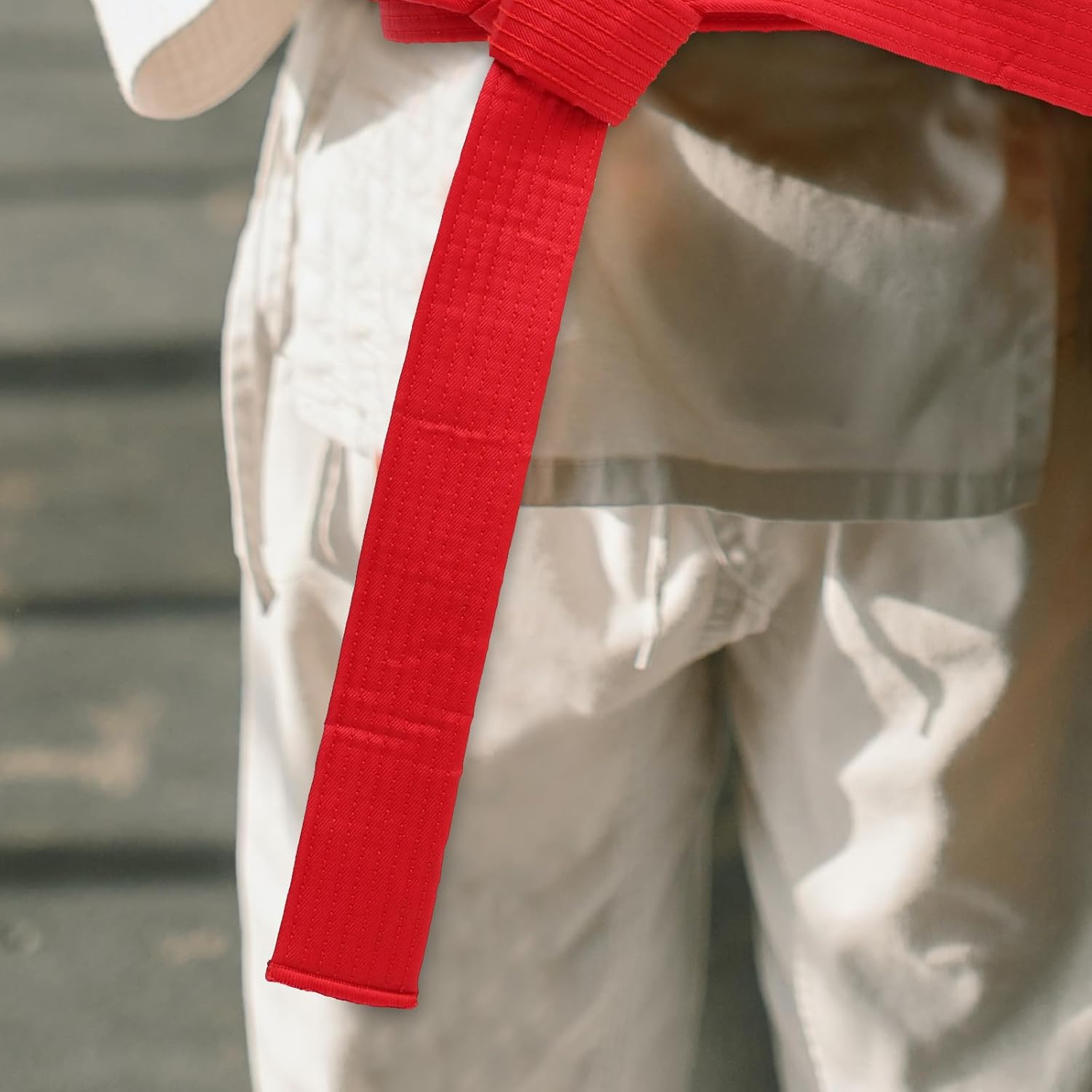 6pcs Taekwondo Belts Cotton Martial Arts Waist Wrap Set White Yellow Green Blue Red Black 2.2m Practice Belt for Men and Women Karate Kung Fu Use
