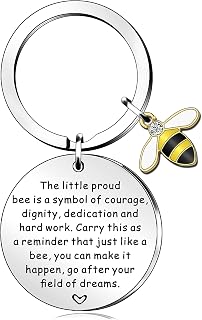 Bee Gifts Bee Keyring for Women Men Daughter Son Honey Bee Gifts Colleague Leaving Gifts Keyring Coworker Appreciation Gift Bee Lover Gift for Family Friends
