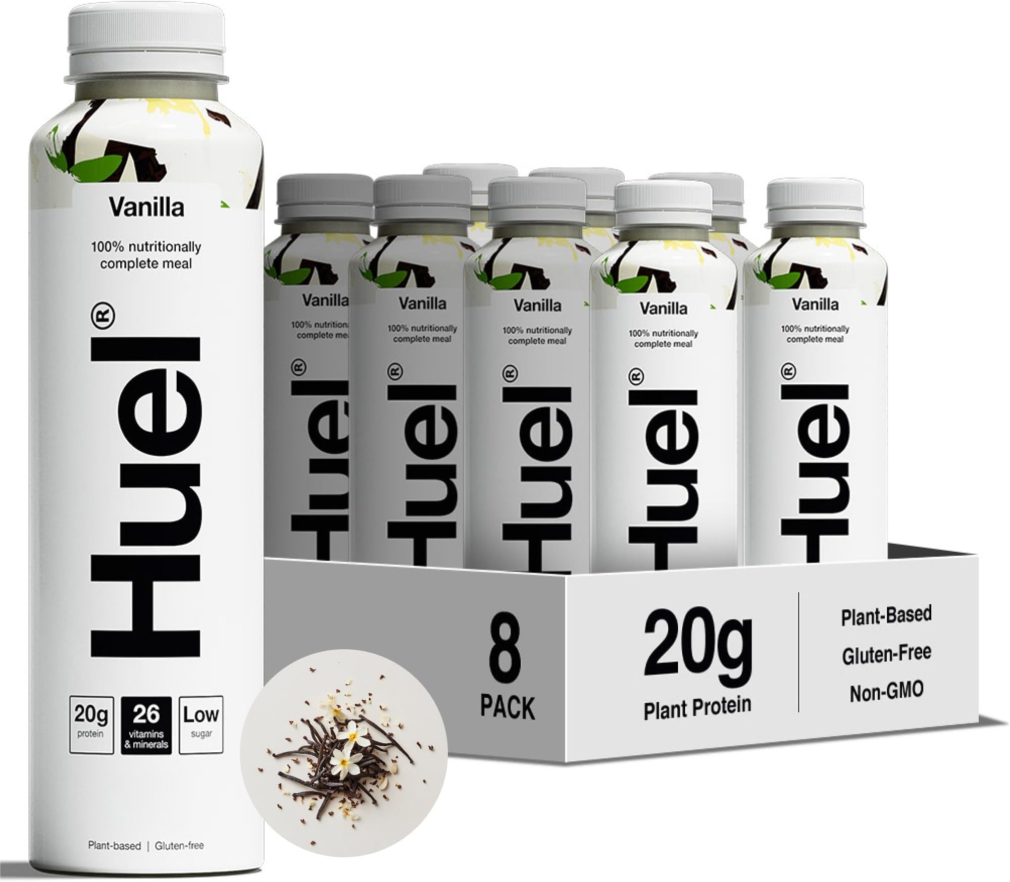 Ready-to-drink Meal, Vanilla Protein Drink, 8 x 500ml Bottles, Protein Shakes, Pre-Portioned Meal, 20g of Protein per Bottle, Rich in Essential Vitamins, Minerals and Fibre Meal Replacement Shake