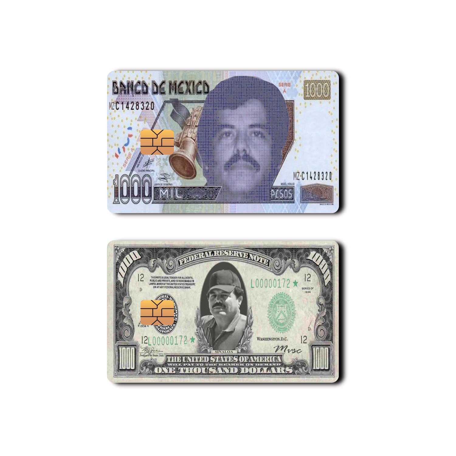 Generic Funny - El Mayo - Credit Card Skin Cover Vinyl Stickers (2 Pack) - Mexican - La Original