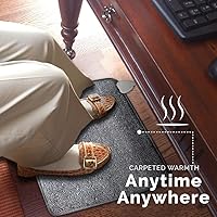 Vista 2 de Cozy Toes - Tapete calentador de pies alfombrado, almohadilla térmica de 70 vatios para debajo del escritorio y más, por Cozy Products