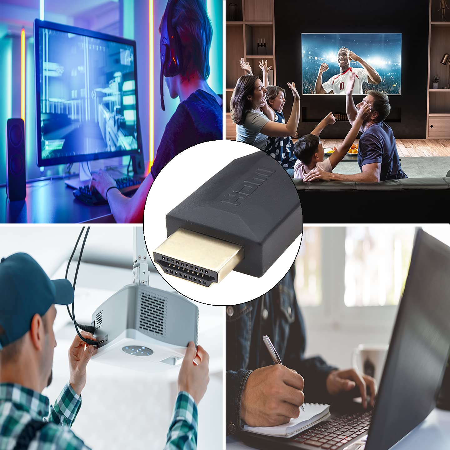 1aTTack.de 1 cable HDMI de alta velocidad de 5,0 m, 10 K, con Ethernet de hasta 48 Gbit/s para aplicaciones de alta gama, probado según especificaciones de prueba HDMI 2.1, negro, 1 unidad