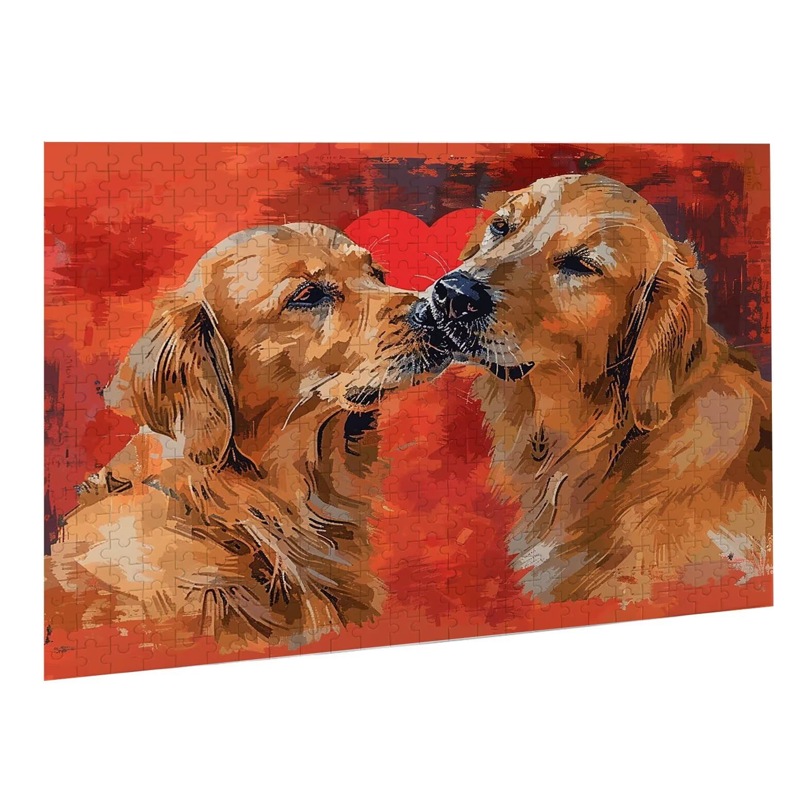 Jigsaw Puzzle, 1000 Pezzi Puzzle Classici, Amore Puzzle Rilassamento Intelligence, Mpossibile Difficile Puzzles impegnativo per adulti Puzzles per Gioco Familiare, Regalo per Amore Amico Cane K0F-165
