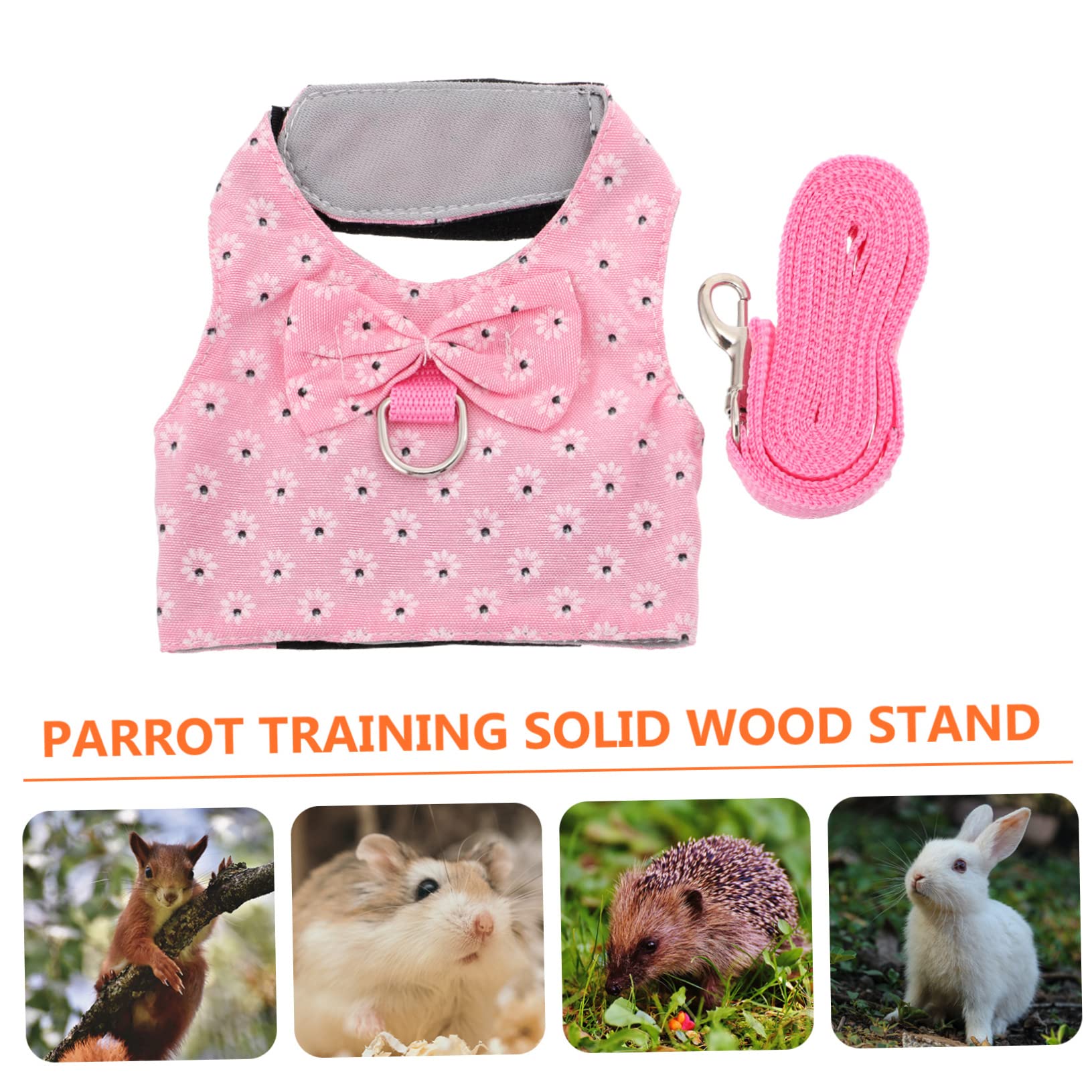 VICASKY Rabbit Vest Harness with Leash Stylish Outdoor Walking Strap for Small Animals for Bunnies and Pets Comfortable Fit for Play and Photos