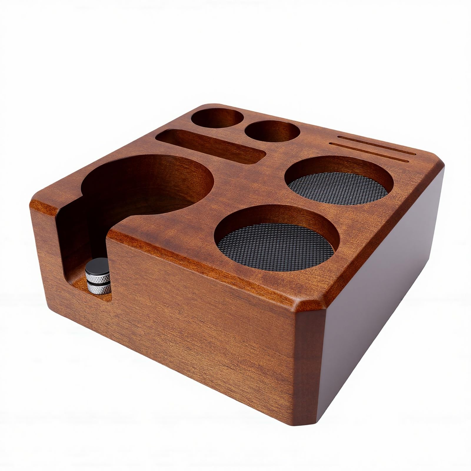 Tosuny Kaffeezubehör-Organizer |58-mm-Tamperstation, Tamper-Verteilerhalter und Siebträgerständer