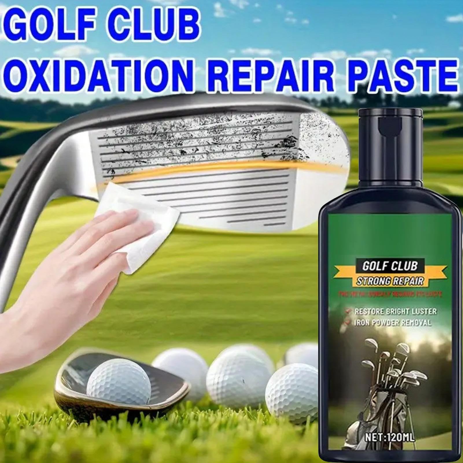 Golf Iron Cleaner, composto da 120 ml con spugna per lucidare giocatore di golf e metallo e alluminio
