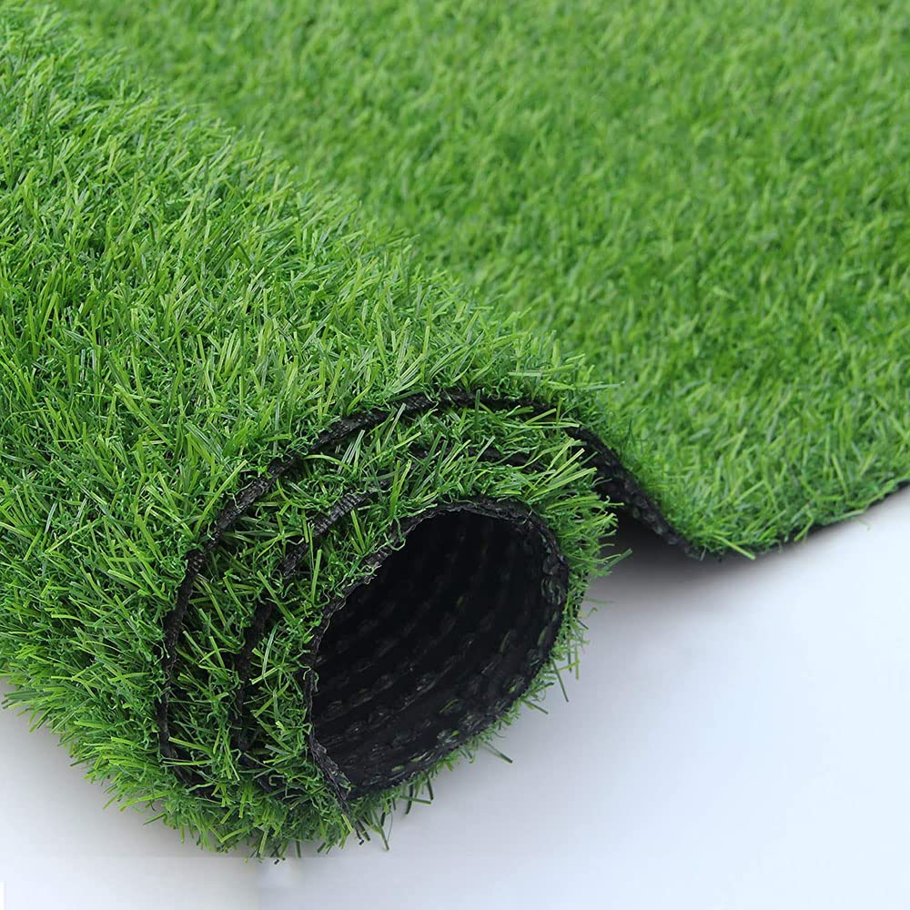 Artificial Grass Carpet Green Fake Grass Turf Balcony Synthetic Turf Decorative Green Carpet For Home Outdoor Backyard Garden Decoration(2x2 Meter)