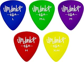 Dunlop Gels Guitar Picks Sample Variety Mix Pack (2 of each gauge) 10/Player's Pack