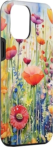 Miniatura 3 de Funda para iPhone 15 Pro Max Watercolor Flower Garden Botanical Art