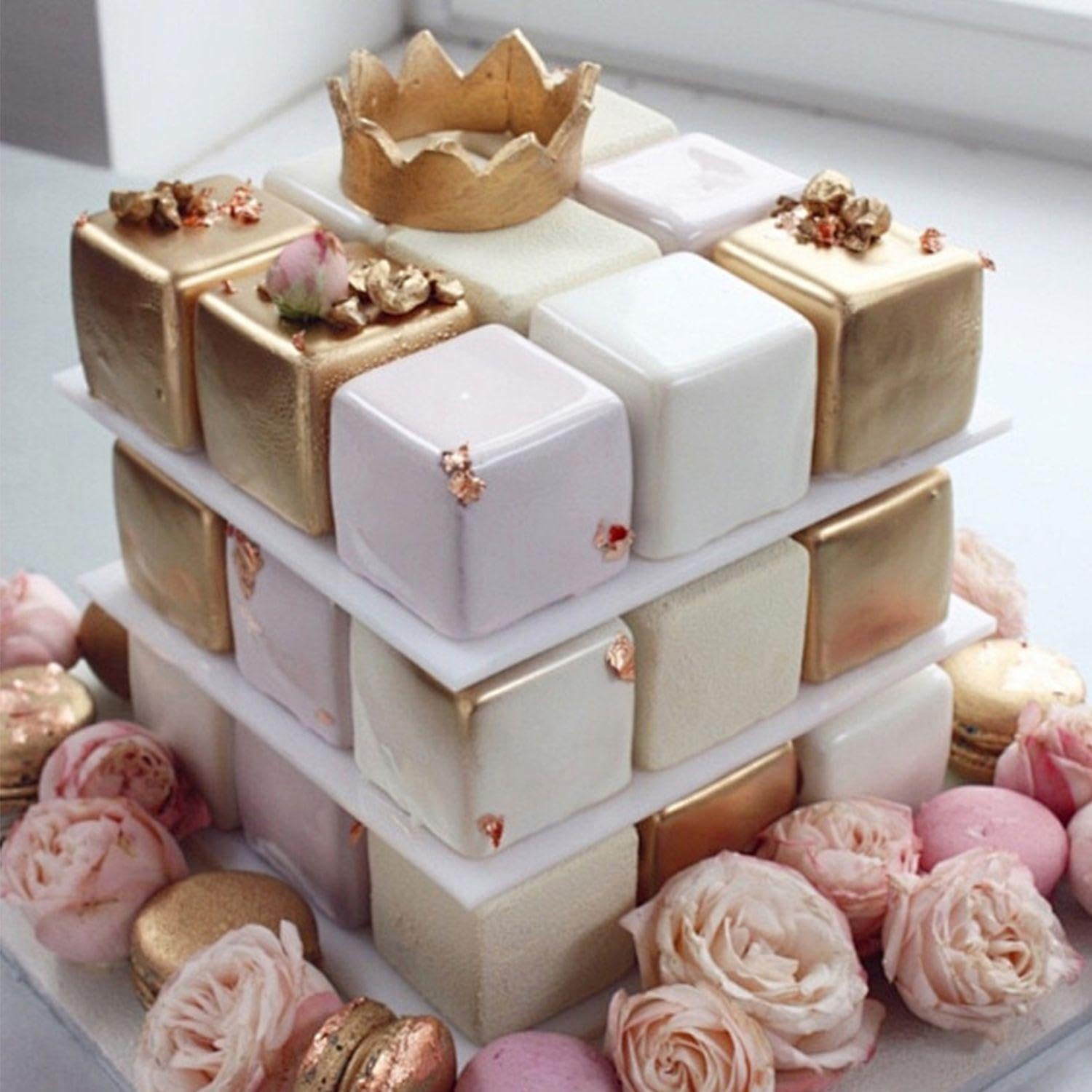 XIACIBDUS 2 confezioni di stampi quadrati in silicone, 40 e 126 cavità stampo quadrato in silicone, per la realizzazione di caramelle al cioccolato, mini vassoio per cubetti di ghiaccio, caramelle