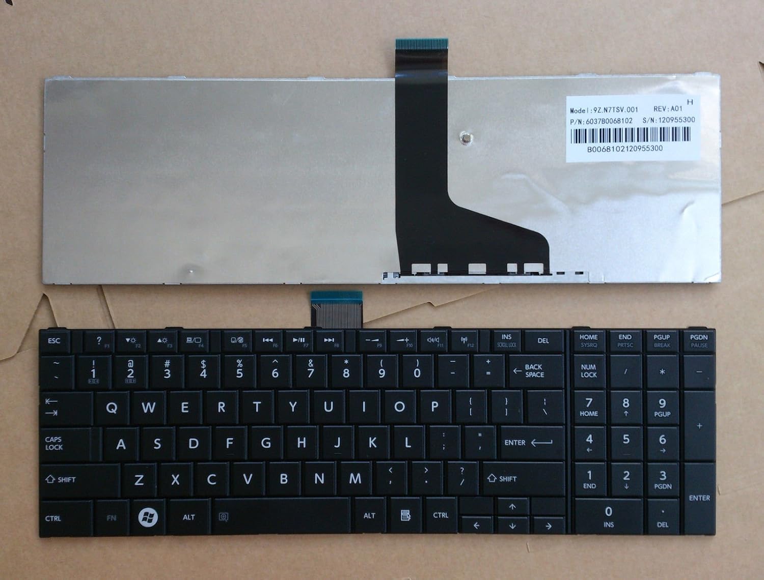 wangpeng® Laptop Keyboard for Toshiba Satellite C855-S5214 C855-S5239 keypad Teclado