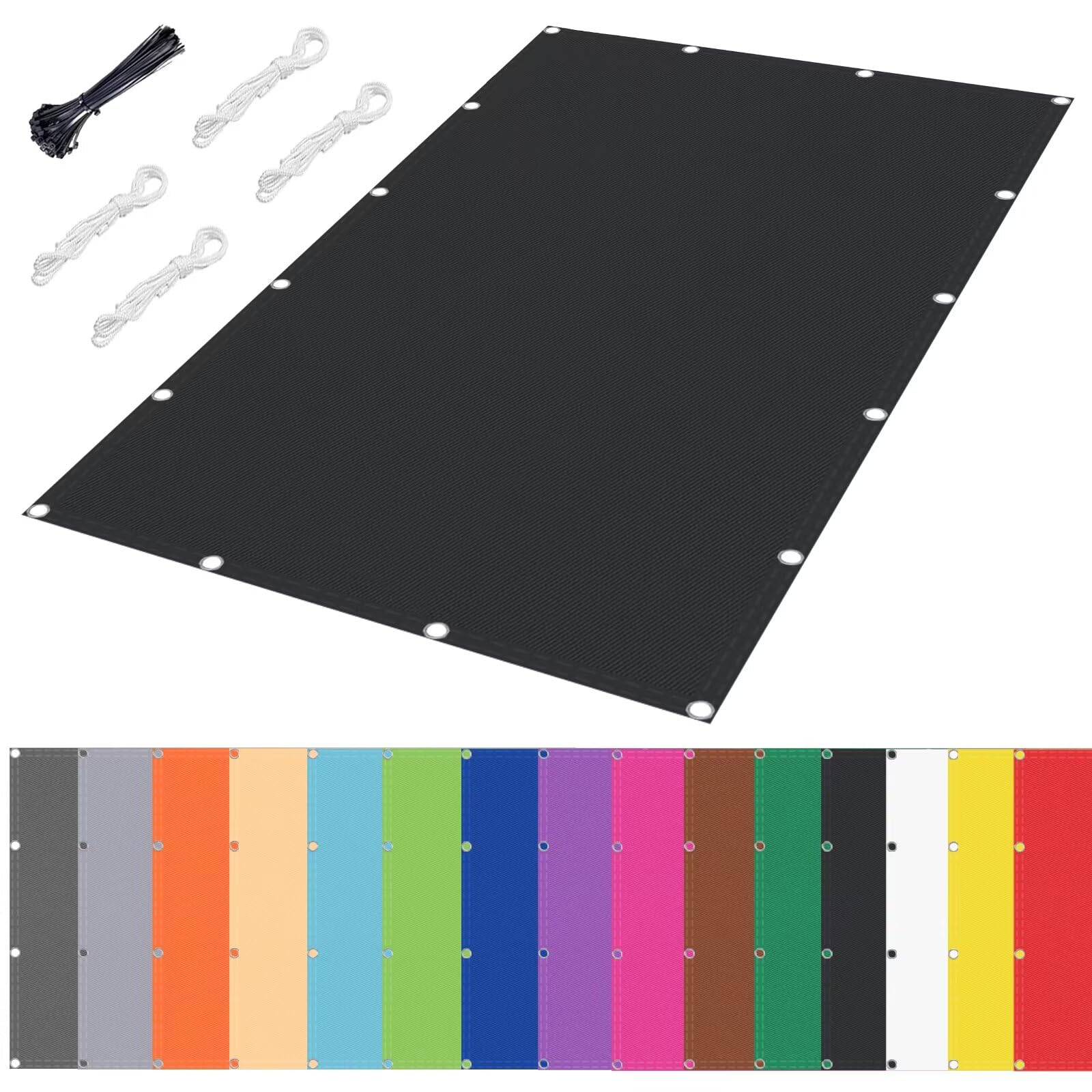 Voile d'ombrage imperméable rectangulaire pour terrasse et jardin
