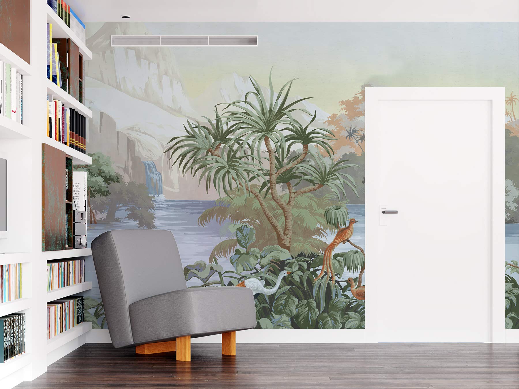 Papier Peint Panoramique Soie, 350 × 250cm,Un Auditorium Médiéval,pour