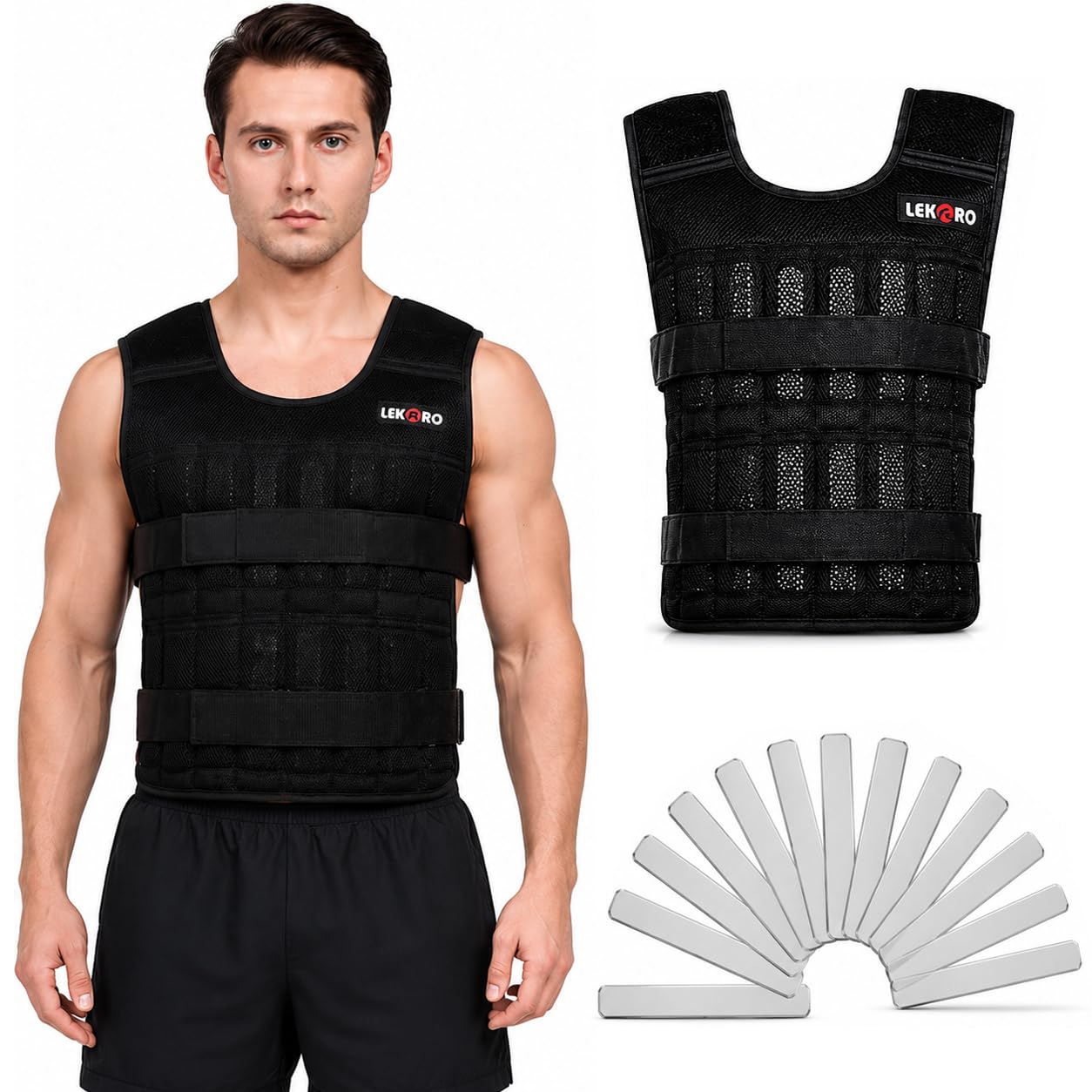 【stein】ADJUSTABLE VEST Amazon.com : Adjustable Weighted Vest for Men Women, Up to 22LB