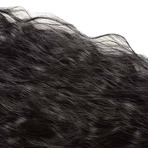 Miniatura 5 de yaermei Extensión de cola de caballo de 22 pulgadas con ondas de maíz, pelo sintético largo y rizado alrededor de cola de caballo para mujer, cola