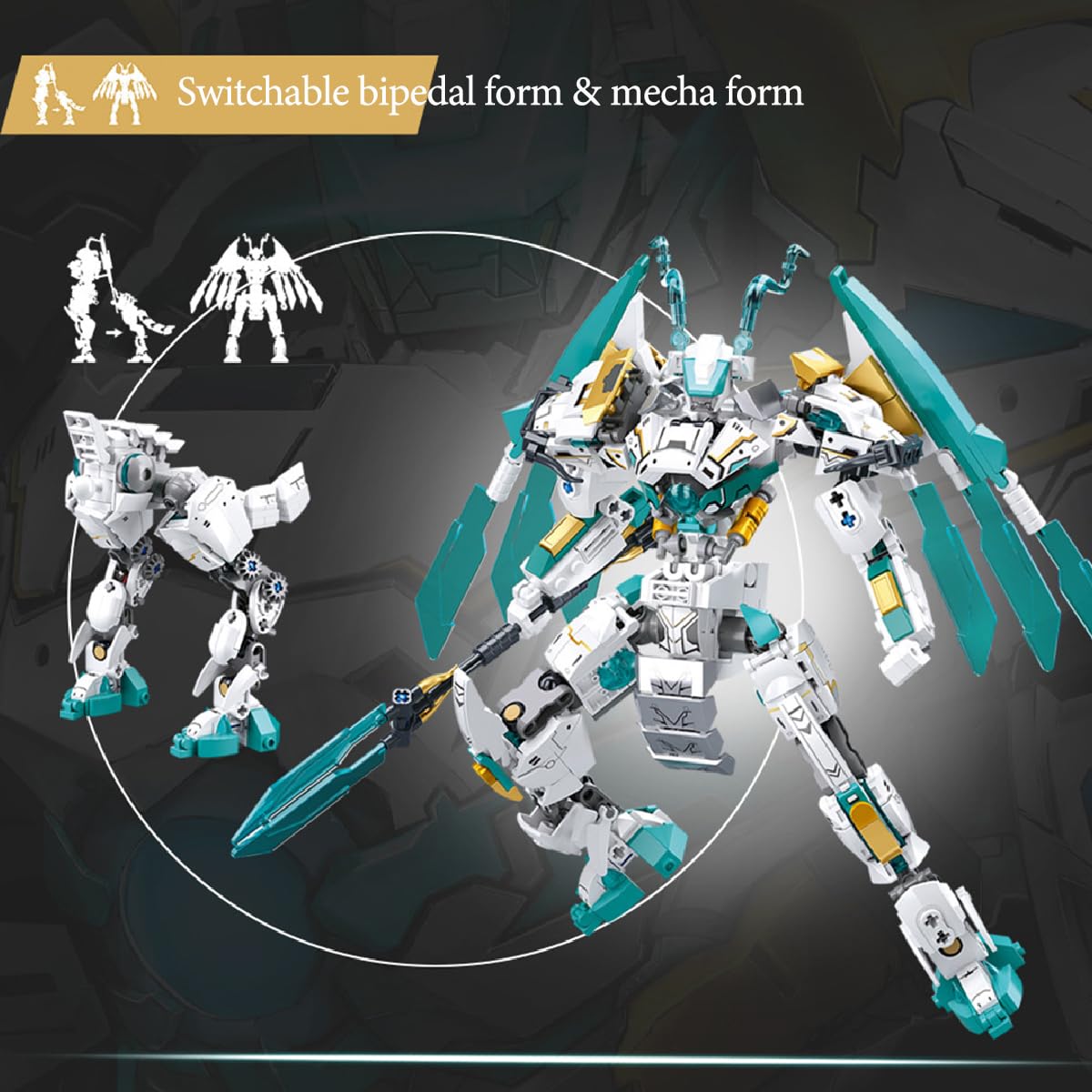 Amazon.com: DAHONPA White Centaur Dragon Transforming Mech
