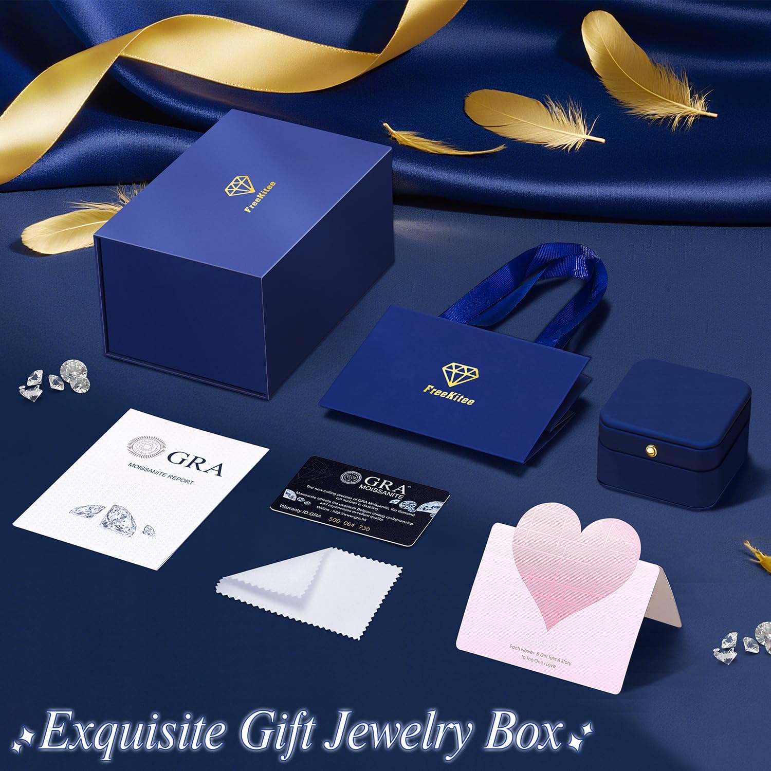 Moissanite Engagement Ring for Women, 2-4CT D Color VVS1, 925 Sterling Silver with 18K White Gold Plated, Moissanite Wedding Ring, Anniversary Promise Ring with Gift Box - Image 6