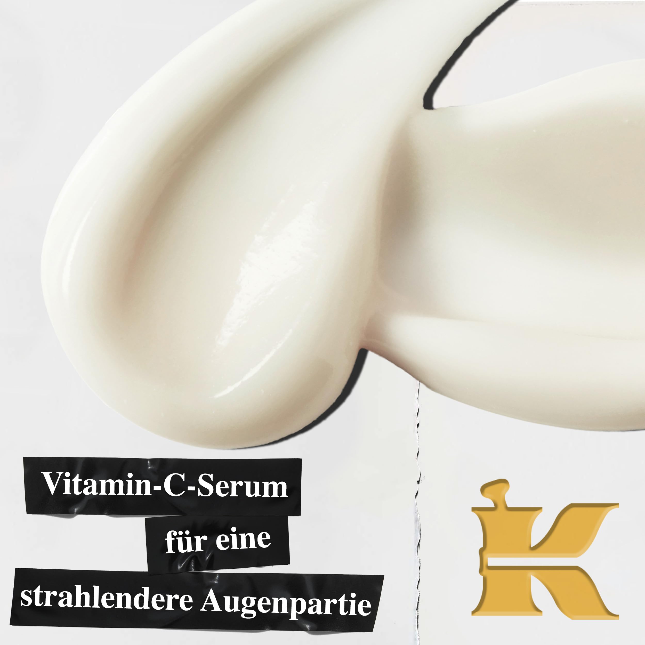 KIEHL'S Powerful-Strength Line-Reducing & Dark Circle Diminishing Vitamin C Eye Serum, 15 ml, Anti-Aging-Augenserum mit Vitamin C gegen dunkle Augenringe, feine Linien und Schwellungen