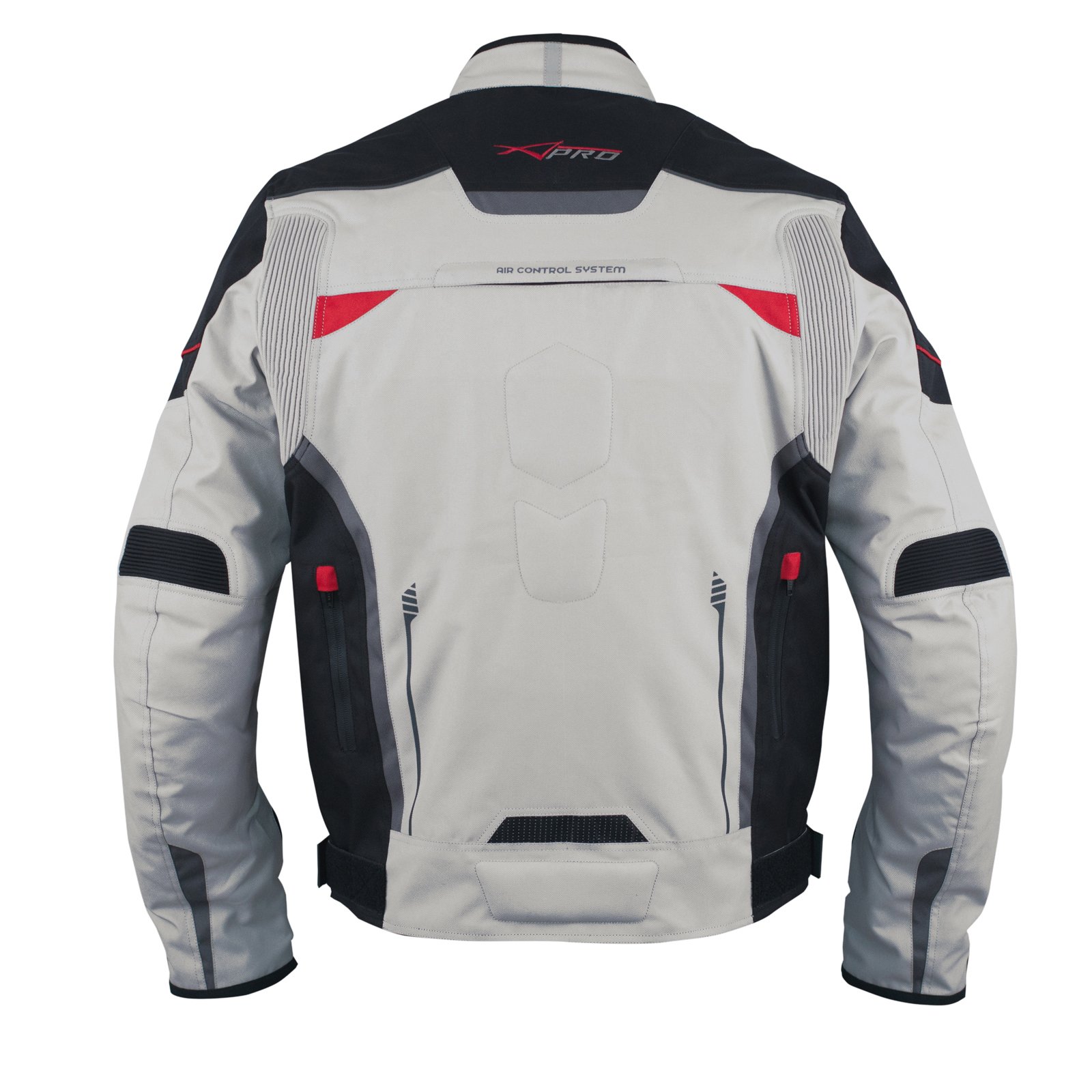 A-Pro Textil Motorrad Jacke Wasserdichte CE Protektoren Reflektirende Grau 2X