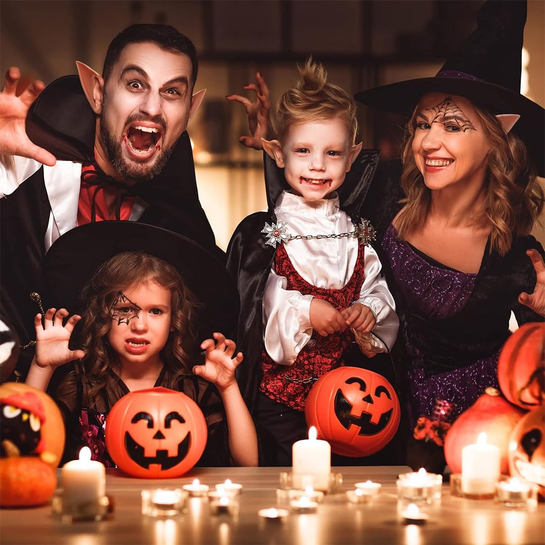 WeddHuis 9 par miękkie lateksowe uszy elfa dla dzieci i dorosłych, cosplay, Boże Narodzenie, Halloween, karnawał, akcesoria imprezowe (3 rozmiary) (jasny, różowy, ciemny)