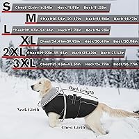 Vista 4 de Lelepet Abrigo cálido para perro, chaleco de vellón reflectante para perro, chaqueta impermeable a prueba de viento, abrigos para clima frío