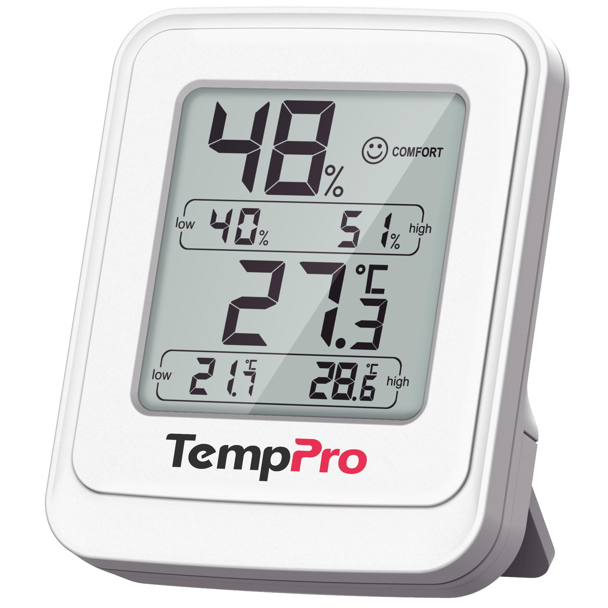 ThermoPro Cyfrowy termo-higrometr do szklarni, termometr zewnętrzny z wyświetlaczem temperatury max/min, wodoszczelność IPX5, idealny do roślin domowych, namiotów do uprawy roślin i ogrodu