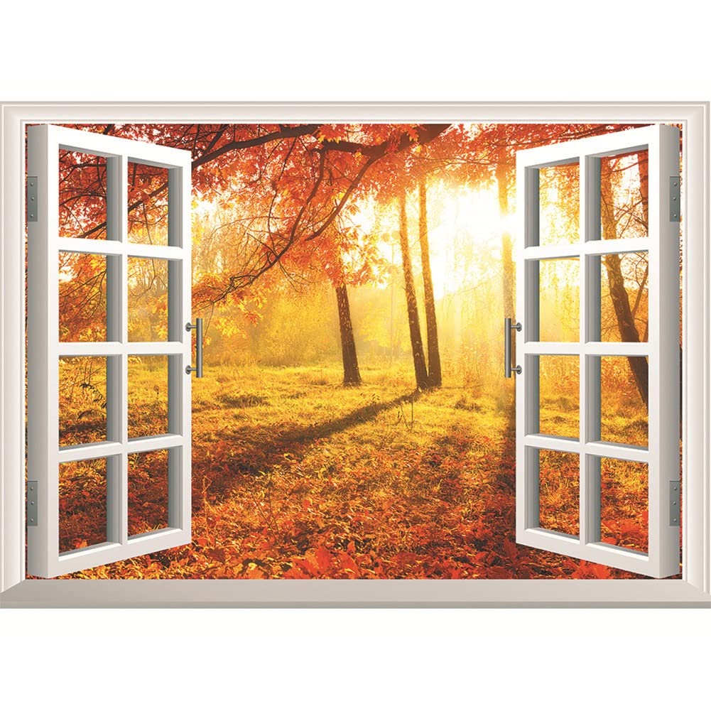 Nature Poster in HD Large Photo Wall Decal - Self-Adhesive Window View Wallpaper Mural Sticker for Wall Decoration - High Definition Photo Poster