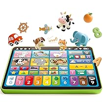 hahaland Giochi Bambini 1 Anno Musicale, Italiano Pannello Interattivo Tablet Bambino Pianoforte Educativo Regalo Bimbo Bimba 1 2 3 Anni (IT, EN, FR, ES, DE)