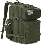 QT&QY 25L/35L/45L Military Tactical Backpack For Men Molle Daypack 3 Day Bug Out Bag Hiking Rucksack With Bottle Holder