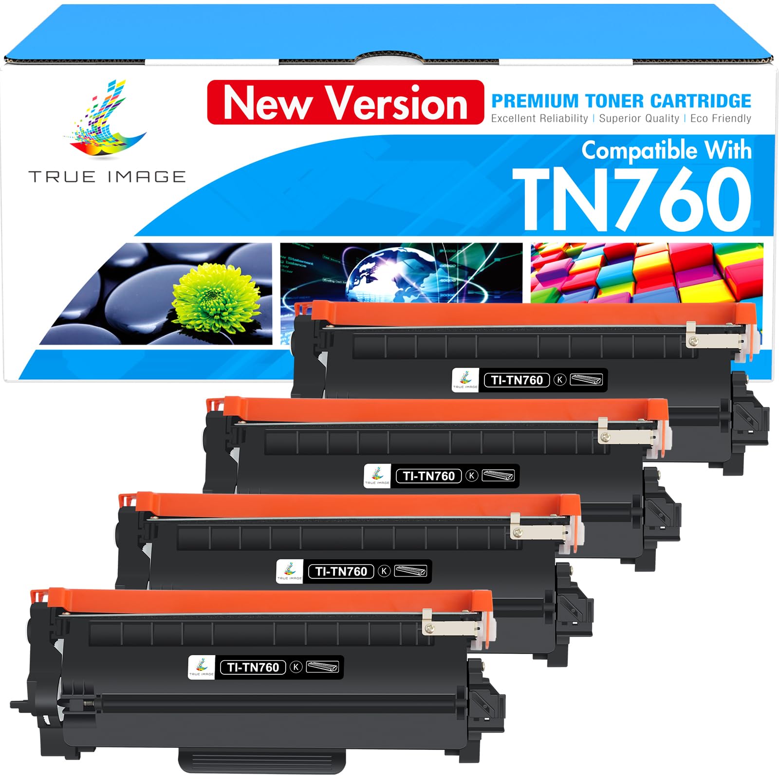 TN760 Toner for Brother Printer: Toner TN-730/TN-760 TN730 MFC-L2710DW Compatible for Brother TN 760 730 TN-760 TN-730 DCP-L2550DW MFC-L2750DW