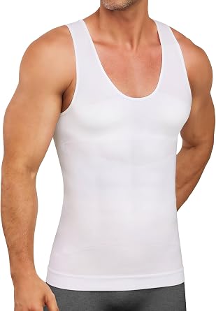 SLIMBELLE Men Compression Vest Tummy Control Shapewear Body Shaper Tank Top