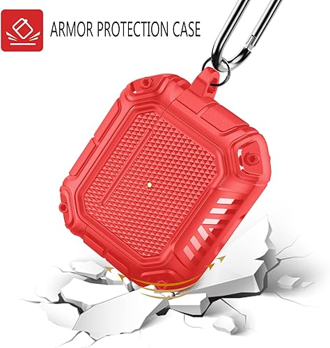 Miniatura 3 de Coffea Funda protectora para AirPods de 3 generación, carcasa rígida de cuerpo completo con llavero para funda de carga de AirPod 3 (2021), color