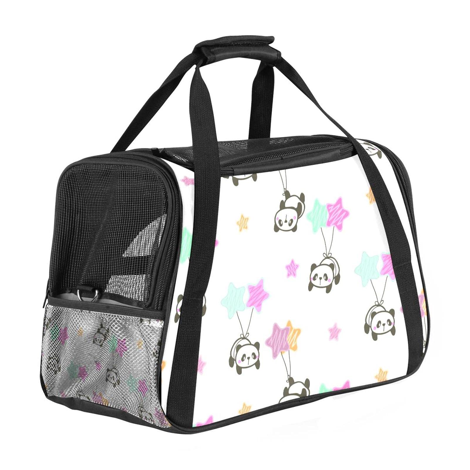 Sac de transport chat et lapin avec ballon étoilé souple imprimé panda