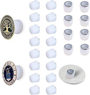 24Pcs Magnetic Pin Backs for Enamel Pins,Convert Pins into Fridge Magnets,Enamel Pins Conversion Tool for Refrigerator Magnets-Place Your Pins On The Fridge As Decoration