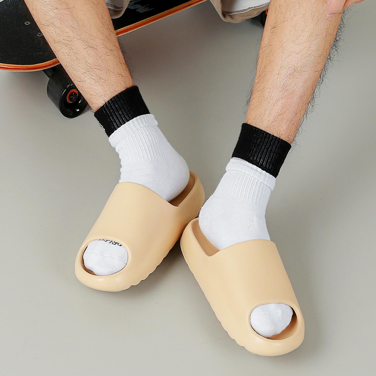 Jesindr Ciabatte Uomo Donna Estive Mare Pantofole Cozy Slides Casa Foam Slide Piscina Scarpe Nuvola Slippers Gomma Sliders Estivi Sandali